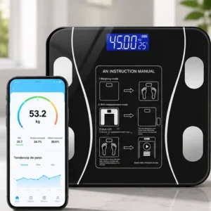 Báscula Inteligente para Peso Corporal con Bluetooth