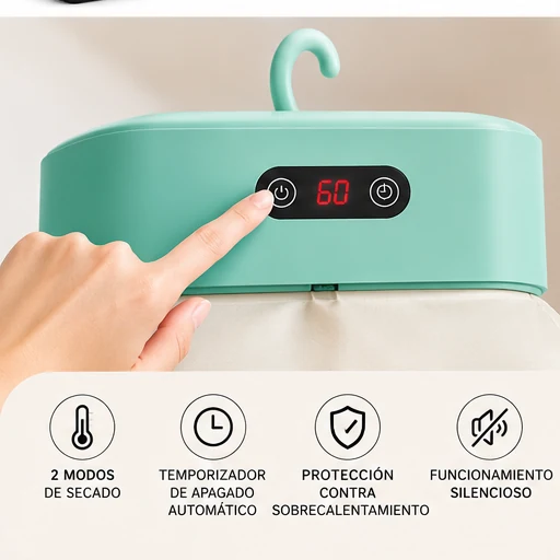 Panel de control de la secadora portátil con temporizador